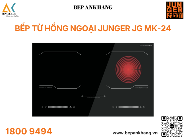 BẾP TỪ KẾT HỢP HỒNG NGOẠI JUNGER MK-24 - Made in Thailand